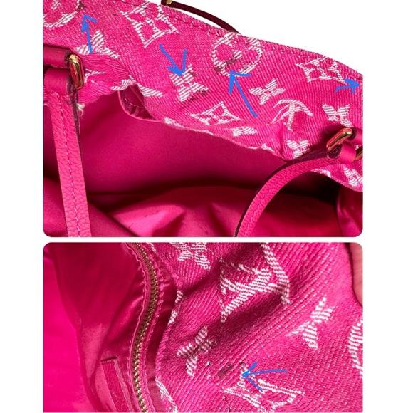 PRICE DROP 🩷AUTHENTIC LV Monogram Noéfull MM - has marks - Picture 12 of 16